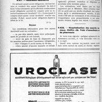 4039 - Page 3518-LII - Correspondance. Assurances sociales. Le plafond des prestations en nature / Assurance facultative / Hôspitalisation des assurés sociaux. Chiffre de Frais d’anesthésie et de pharmacie