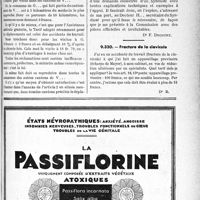 4042 - Page LV-3521 - Correspondance. Application du tarif des accidents du travail. Une modification rationnelle à apporter à l’article 2 du Tarif / Fracture de la clavicule