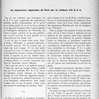 4062 - Page 3537 - Propos du jour. Les impressions rapportées de Paris par un médecin d’U. R. S. S [J. Noir]