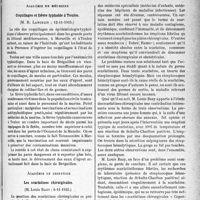 4076 - Page 3551 - Partie scientifique. L'actualité scientifique. Les Sociétés Savantes. Paris. Académie de médecine. Coquillages et fièvre typhoïde à Toulon, (12-11-1935) / Académie de chirurgie. Les scarlatines chirurgicales, (6-11-1935)