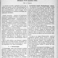 4078 - Page 3553 - Partie scientifique. L'actualité scientifique. Les congrès. Quels enseignements peut-on tirer du IXe congrès international de dermatologie et de syphiligraphie, (Budapest, 13-21 septembre 1935), par A. Desaux. Dermatologie