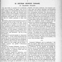 4082 - Page 3557 - Partie professionnelle. Bulletin de l’Actualité. Le docteur Georges Duhamel de l’Académie Française