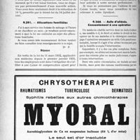 4103 - Page 3578-LII - Correspondance. Questions diverses. Réduction de 10% sur le loyer / Allocations familiales / Asile d’aliénés. Consentement à une opération