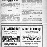 4108 - Page LVII-3583 - Correspondance. Assurances sociales. Honoraires du troisième médecin membre de la Commission technique / Questions médico-militaires. Traitement de la Légion d’honneur / Emplois réservés