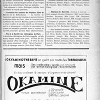 4120 - Page IX-3591 - Dernières nouvelles. Ecole Française de stomatologie / Le Docteur Hervé, victime des Rayons / Association des internes des hôpitaux libres de Paris / Prix de la Société des chirurgiens de Paris / Hôpitaux de Montpellier / Hôpitaux de Marseille