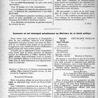 4129 - Page 3598 - Propos du jour [J. Noir]. Les dispensaires municipaux dans la banlieue Parisienne [J. Noir] / Comment on est renseigné actuellement au Ministère de la Santé publique [J. Noir]