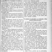 4176 - Page 3623 - Partie professionnelle. Sages-femmes. Consultations de nourrissons. Déclaration des foetus et embryons. Une sage-femme peut-elle seule assumer la responsabilité d’une consultation de nourrissons ? / Un diplôme de puéricultrice ou d’infirmière d’État pourrait-il donner des droits ? / Quels sont les textes légaux pour la déclaration des fausses-couches ?