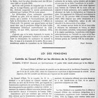 4177 - Page 3624 - Partie professionnelle. Sages-femmes. Consultations de nourrissons. Déclaration des foetus et embryons. Quels sont les textes légaux pour la déclaration des fausses-couches ? / Loi des pensions. Contrôle du Conseil d’État sur les décisions de la Commission supérieure