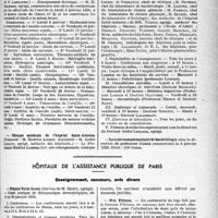 4190 - Page 3631 - Partie professionnelle. Faculté de médecine de Paris. Enseignement et actes de la Faculté / Hôpitaux de l’assistance publique de Paris. Enseignement, concours, avis divers