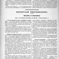 4191 - Page 3632 - Partie professionnelle. Hôpitaux de l’assistance publique de Paris. Enseignement, concours, avis divers / Reportage professionnel. Nouvelles et Informations. Prix de la Société Française d’anesthésie et d’analgésie / Bureau des examens et concours / Revue de cosmobiologie