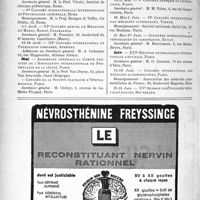 4211 - Page IV - Calendrier des congrès et manifestations médicales en 1936