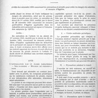 4289 - Page 5014 - Hygiène du Travail, (Suite). Décret du 26 novembre 1934 concernant l’opération dite « pompage». dans l’industrie de la poterie d’étain / Arrêtés du 4 décembre 1934 concernant les précautions à prendre pour éviter les dangers du saturnisme et mesures d’hygiène