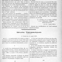 4348 - Page 5051 - Assistance médicale gratuite. Circulaire relative aux modalités d’application du Tarif national pharmaceutique / Sérums Thérapeutiques. Décret du 14 mars 1935