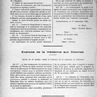 4381 - Page 5080 - Prophylaxie des maladies vénériennes. Arrêté municipal pouvant servir de modèle pour la réglementation de la prostitution, ville de Fontainebleau (Seine-et-Marne) / Exercice de la médecine aux Colonies. Décret du 25 janvier relatif à l’exercice de la médecine en Indochine