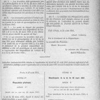 4410 - Page 5101 - Pensions. Décret du 24 août 1935 portant règlement d’administration publique pour l’application de la loi du 22 mars 1935 fixant le statut des grands mutilés de guerre / Instruction interministérielle relative à l’application du décret du 24 août 1935 portant règlement d'administration publique pour l'application de la loi du 22 mars 1935 fixant le statut des Grands mutilés de guerre