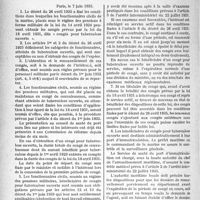 4441 - Page 5128 - Congés de longue durée pour Tuberculose ouverte. Instruction pour l’application du décret du 26 avril 1935 portant application aux personnels civils de la marine, placés sous le régime des pensions à forme militaire, de la loi du 18 avril 1931, accordant des congés spéciaux de longue durée aux militaires ainsi qu’aux fonctionnaires civils soumis au régime des pensions militaires qui sont atteints de tuberculose ouverte