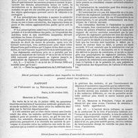 4451 - Page 5134 - Les Décrets-Lois du 30 octobre 1935 (Suite). Décret prévoyant l’institution d’un règlement sanitaire départemental / Décret précisant les conditions dans lesquelles les bénéficiaires de l'Assistance médicale gratuite peuvent choisir leur médecin / Décret fixant les conditions d’ouverture des sanatoria privés