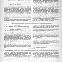 4453 - Page 5136 - Les Décrets-Lois du 30 octobre 1935 (Suite). Décret précisant les conditions de recrutement des directeurs de sanatoria publics et assimilés / Décret relatif à la législation sur les loyers fixant notamment, pour l'application de la réduction de 10p. 100, le montant forfaitaire des charges non déterminées dans le bail le montant forfaitaire des charc / Décret modifiant le décret du 16 juillet 1935 relatif aux taux de certaines amendes pénales / Décret complétant le décret du 16 juillet 1935 augmentant ie nombre des décimes additionnels aux amendes pénales / Décret portant interdiction de cumul entre les fondions de membres de la Commission administrative d’un établissement hospitalier et de médecin chef médecin ou chirurgien de cet établissement