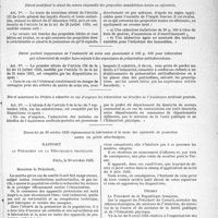 4454 - Page 5137 - Les Décrets-Lois du 30 octobre 1935 (Suite). Décret portant interdiction de cumul entre les fondions de membres de la Commission administrative d’un établissement hospitalier et de médecin chef médecin ou chirurgien de cet établissement / Décret modifiant le calcul du revenu imposable des propriétés immobilières louées ou affermées / Décret portant suppression de l’indemnité de soins aux pensionnés à 100 p. 100 pour tuberculose qui refuseraient de confier leurs enfants à des organismes de préservation antituberculeuse / Décret autorisant les Préfets à admettre en cas d’urgence les tuberculeux au bénéfice de l’Assistance médicale gratuite / Décret-loi du 30 octobre 1935 réglementant la fabrication et la vente des appareils de protection contre les périls aéro-toxiques