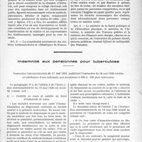 4460 - Page 5143 - Stations uvales. Décret du 25 octobre 1935 / Indemnité aux pensionnés pour tuberculose. Instruction interministérielle du 27 mai 1935 modifiant l'instruction du 18 mai 1926 relative à l'attribution d’une indemnité aux pensionnés à 100 p. 100 pour tuberculose