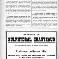 0009 - Page 8-X - Dernières nouvelles. La Société de médecine de Paris / Fédération nationale des médecins du front / Syndicat national des urologistes Français