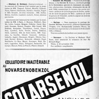 0010 - Page XI-9 - Dernières nouvelles. Syndicat national des urologistes Français / Hôpitaux de Bordeaux / Permanence d’anesthésistes / Ministère des Pensions / Mariage / Naissance