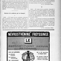 0054 - Page LI-53 - A Travers l’officiel. Réponses des ministres aux questions des parlementaires. Remboursement des frais pharmaceutiques des assurés sociaux notoirement indigents / Exercice de la médecine par les étrangers
