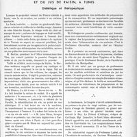 0094 - Page 93 - Partie scientifique. L'actualité scientifique. Les Congrès. Le premier congrès international du raisin et du jus de raisin, à Tunis. Diététique et thérapeutique