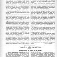 0115 - Page 114 - Partie professionnelle, Hygiène, Assistance, Mutualité, Intérêts corporatifs, Variétés. Bulletin de l’Actualité. Rubens et son temps au musée de l'orangerie / Faculté de médecine de Paris. Enseignement et actes de la Faculté