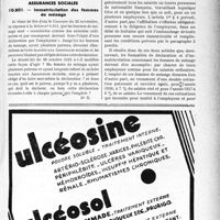 0128 - Page LXV-127 - Correspondance. Questions médico-militaires. Preuve de l’origine en service d'une maladie / Assurances sociales. Immatriculation des femmes de ménage