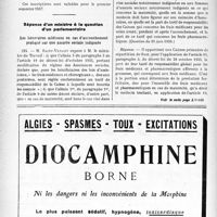 0141 - Page 140-XIV - A Travers l’officiel. Sanatoriums publics / Réponse d’un ministre à la question d’un parlementaire. Les honoraires médicaux en cas d’accouchement pratiqué sur une assurée sociale indigente