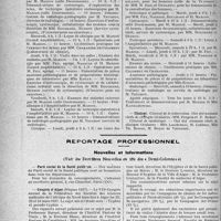 0185 - Page 184 - Partie professionnelle, Hygiène, Assistance, Mutualité, Intérêts corporatifs, Variétés. Faculté de médecine de Paris. Enseignement et actes de la Faculté / Reportage professionnel. Nouvelles et Informations. Parti social de la Santé publique / Congrès d’Alger