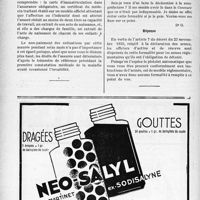 0193 - Page 192-LXII - Correspondance. Assurances sociales. Droit à l'assurance-invalidité / Questions médico-militaires. Dispense de déclaration des armes réglementaires des officiers de réserve