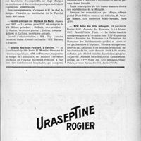 0202 - Page VII-201 - Dernières nouvelles. Clinique obstétricale Baudelocque / Société médicale des hôpitaux de Paris / Hôpital Raymond-Poincaré, à Garches / Médaille du Docteur Lesné / XIVe Salon des Arts ménagers