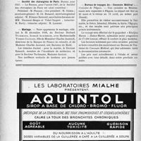 0203 - Page 202-VIII - Dernières nouvelles. Société internationale des médecins des Universités Françaises / Société des chirurgiens de Paris / Mariage / Nécrologie [Docteur Roville] / Bureau de voyages du « Concours Médical »