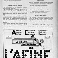 0204 - Page IX-203 - A Travers l’officiel. Stations hydrominérales et climatiques / Citation à l’Ordre de la Nation / Hygiène publique / Enseignement / Lutte antivénérienne / Service de santé militaire