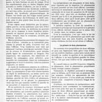 0230 - Page 229 - Partie professionnelle, Hygiène, Assistance, Mutualité, Intérêts corporatifs, Variétés. Bulletin de l’actualité. Concurrence entre pharmaciens et médecins pro-pharmaciens le pharmacien peut-il gérer deux officines