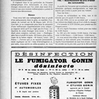 0251 - Page 250-LII - Correspondance. Application du tarif des accidents du travail. Radiographie plus radioscopie d'une même région / Fiscalité. Amortissement du prix d’achat des automobiles