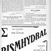 0306 - Page XLVII-305 - A Travers l’officiel. Réponses des ministres aux questions des parlementaires. Admission au bénéfice de l'assurance-maternité / Conditions des visites des patents des malades dans les maisons de santé / Zona et varicelle