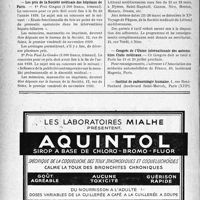 0339 - Page 338-VIII - Dernières nouvelles. Cours de langue italienne pour les médecins / Les prix de la Société médicale des hôpitaux de Paris / Association Française des femmes médecins / Le Congrès de l’enfant à la mer et à la montagne / Congrès de l’Union internationale des automobiles Clubs médicaux / Institut de paléontologie humaine