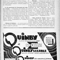 0340 - Page IX-339 - Dernières nouvelles. Institut de paléontologie humaine / Le 10e anniversaire de l’Association des médecins roumains / Hôpitaux de Bordeaux / Hôpitaux de Marseille / Aesculape / Notre croisière de Pâques