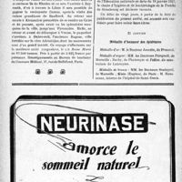 0341 - Page 340-X - Dernières nouvelles. Notre croisière de Pâques / A Travers l’officiel. Enseignement de la médecine / Médaille d’honneur des épidémies