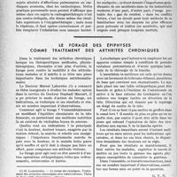 0351 - Page 350 - Partie scientifique. Travaux originaux. Le carbogène doit-il remplacer l'oxygène dans la pratique médicale courante ?, Par le Docteur Louis Béthoux / Le forage des épiphyses comme traitement des arthrites chroniques