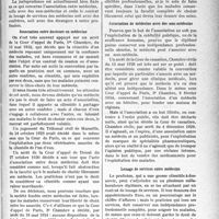 0370 - Page 369 - Partie professionnelle, Hygiène, Assistance, Mutualité, Intérêts corporatifs, Variétés. Bulletin de l’Actualité. Valeur juridique du contrat d'association ou de louage de service des médecins