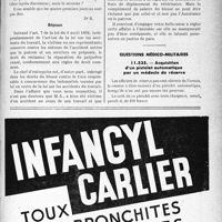 0392 - Page LVII-391 - Correspondance. Accidents. Accident du travail par le fait d’un tiers / Questions médico-militaires. Acquisition d’un pistolet automatique par un médecin de réserve
