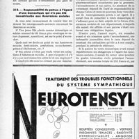 0397 - Page 396-LXII - Correspondance. Assurances sociales. Droit aux prestations de l’assurance maternité / Responsabilité du patron à l’égard d’une domestique qui n’a pas été immatriculée aux Assurances sociales