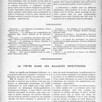 0431 - Page 430 - Partie scientifique. Travaux originaux. Séquelles de paludisme de guerre vingt ans après, Par MM. Pierre Ourry, Louis Matinier, André Mathieu. Le paludisme devant le médecin expert / La fièvre dans les maladies infectieuses