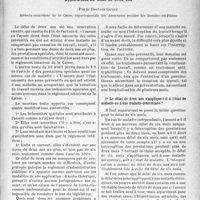0440 - Page 441 - Partie professionnelle, Hygiène, Assistance, Mutualité, Intérêts corporatifs, Variétés. Assurances sociales. Assurances sociales. Les prestations spéciales de l'assurance-maladie. Applications du délai de deux ans