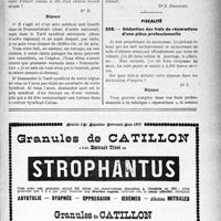 0450 - Page XXXVII-451 - Correspondance. Application des tarifs d’honoraires. Accouchement en matière d'assurances sociales ou d’Assistance médicale gratuite / Fiscalité. Déduction des frais de réparations d'une pièce professionnelle