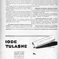 0463 - Page 464-X - Dernières Nouvelles. Section médicale du Comité France-Italie / IVe Congrès national des médecins amis des vins de France / Fédération des Syndicats médicaux de la Seine / Syndicat des médecins de la Seine / Réunions médico-chirurgicales de morphologie